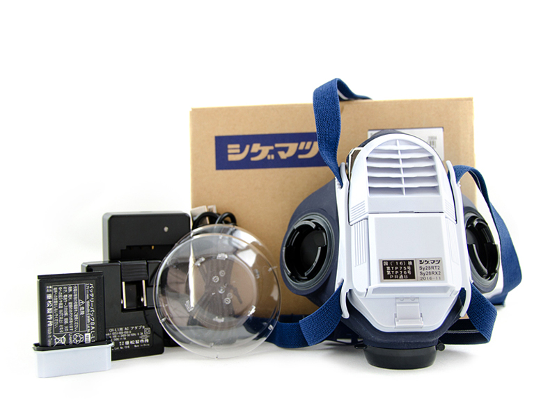 SHIGEMATSU重松制作所SY28R电动呼吸防粉尘面具送风工业油雾粉尘(图5)